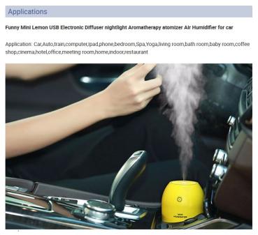 Preview: Aroma-Diffuser ZITRONE gelb