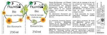 Preview: BIO Massage- und Pflegeöl Rosmarin EO BIO
