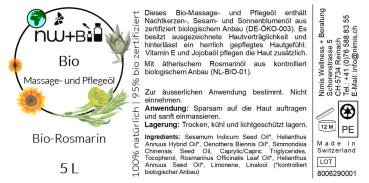 BIO Massage- und Pflegeöl Rosmarin EO BIO