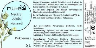 Preview: Neutral Jojoba Kokosnuss, Massageöl