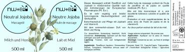 Preview: Neutral Jojoba Milch und Honig, Massageöl