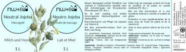 Preview: Neutral Jojoba Milch und Honig, Massageöl