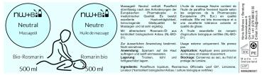 Preview: Neutral Bio-Rosmarin, Massageöl