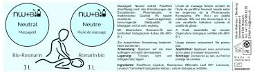Preview: Neutral Bio-Rosmarin, Massageöl