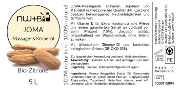 JoMa Massage- und Körperöl Zitrone EO BIO