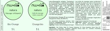 Preview: natura Massage- und Körperöl Orange EO BIO