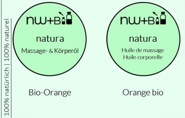 natura Massage- und Körperöl Orange EO BIO