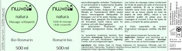 Preview: natura Massage- und Körperöl Rosmarin EO BIO