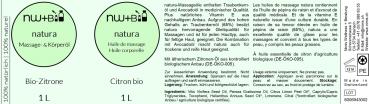 Preview: natura Massage- und Körperöl Zitrone EO BIO