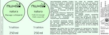 Preview: natura Massage- und Körperöl Triathlon EO MIX