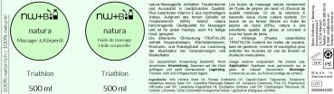 Preview: natura Massage- und Körperöl Triathlon EO MIX