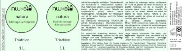 Preview: natura Massage- und Körperöl Triathlon EO MIX