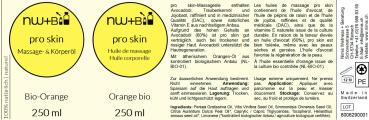 Preview: pro skin Massage- und Körperöl Orange EO BIO