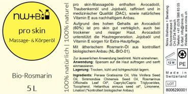 pro skin Massage- und Körperöl Rosmarin EO BIO