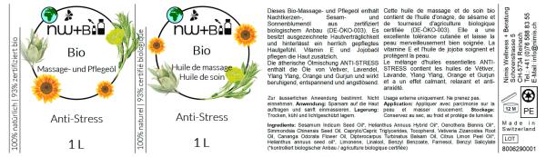BIO Massage- und Pflegeöl Anti-Stress EO MIX