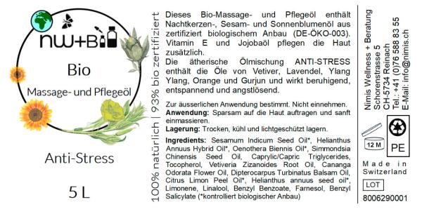 BIO Massage- und Pflegeöl Anti-Stress EO MIX