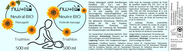 Neutral Bio Triathlon EO MIX, Massageöl