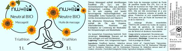 Neutral Bio Triathlon EO MIX, Massageöl