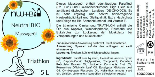 Neutral Bio Triathlon EO MIX, Massageöl