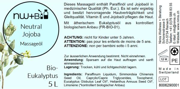 Neutral Jojoba Bio-Eukalyptus, Massageöl