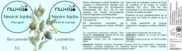 Neutral Jojoba Bio-Lavendel, Massageöl