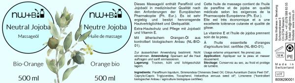 Neutral Jojoba Bio-Orange, Massageöl