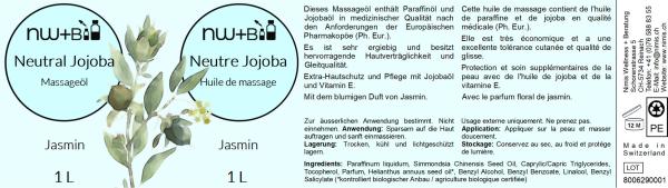 Neutral Jojoba Jasmin, Massageöl