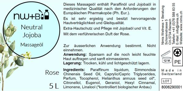 Neutral Jojoba Rose, Massageöl