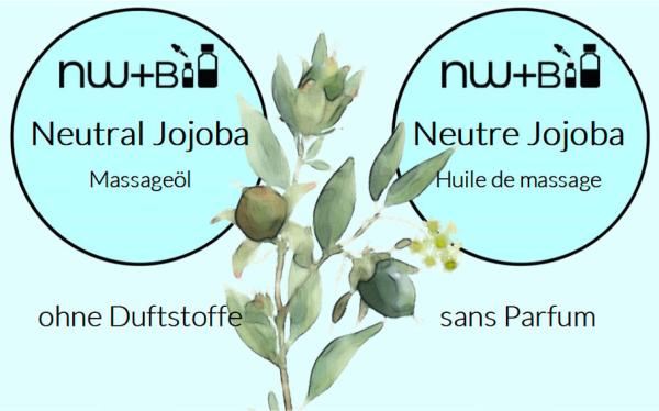 Neutral Jojoba ohne Duftstoffe, Massageöl