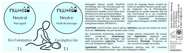 Neutral Bio-Eukalyptus, Massageöl