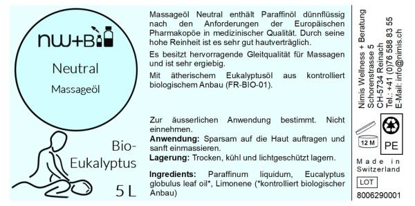 Neutral Bio-Eukalyptus, Massageöl