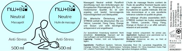 Neutral Anti-Stress, Massageöl