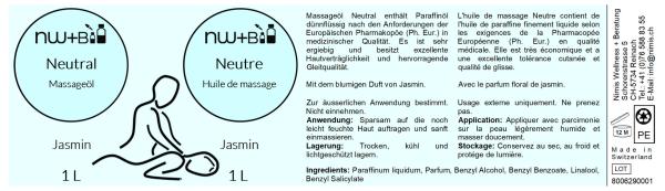 Neutral Jasmin, Massageöl