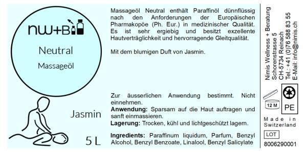 Neutral Jasmin, Massageöl