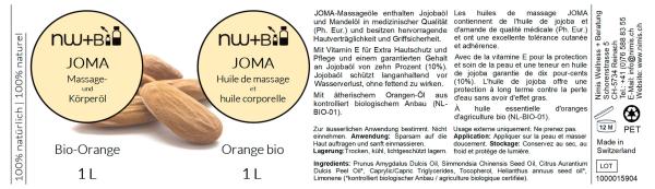 JoMa Massage- und Körperöl Orange EO BIO