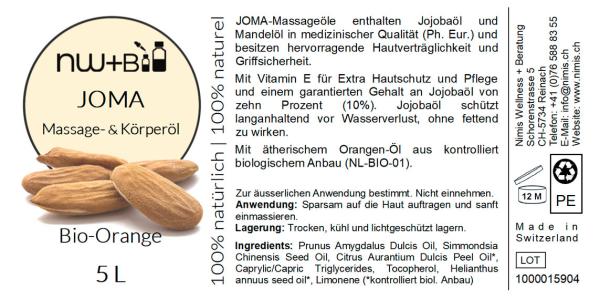 JoMa Massage- und Körperöl Orange EO BIO