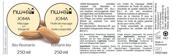 JoMa Massage- und Körperöl Rosmarin EO BIO