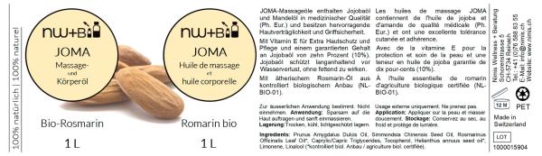 JoMa Massage- und Körperöl Rosmarin EO BIO