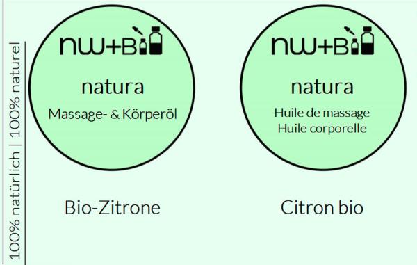 natura Massage- und Körperöl Zitrone EO BIO