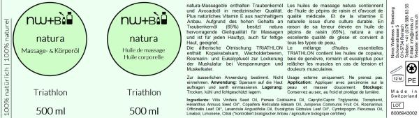 natura Massage- und Körperöl Triathlon EO MIX