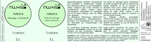 natura Massage- und Körperöl Triathlon EO MIX