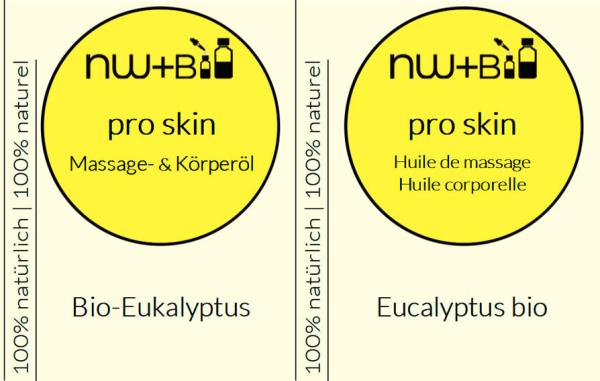 pro skin Massage- und Körperöl Eukalyptus EO BIO