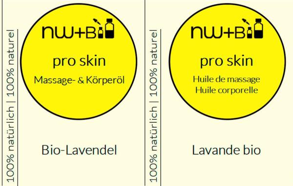 pro skin Massage- und Körperöl Lavendel EO BIO