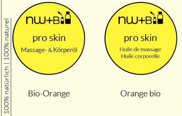 pro skin Massage- und Körperöl Orange EO BIO