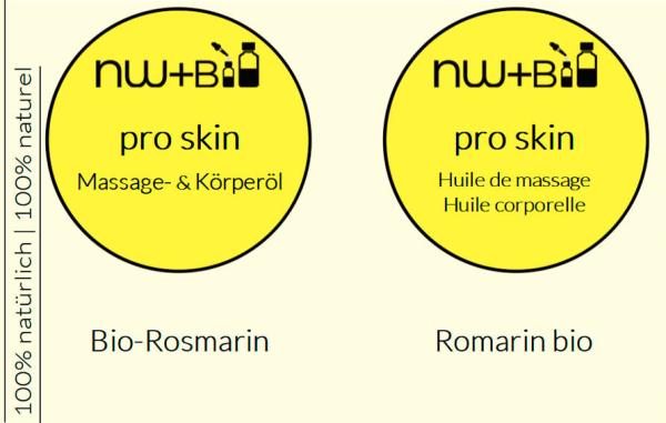 pro skin Massage- und Körperöl Rosmarin EO BIO