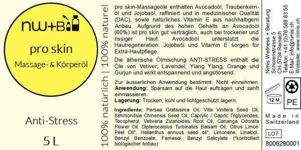 pro skin Massage- und Körperöl Anti-Stress EO MIX