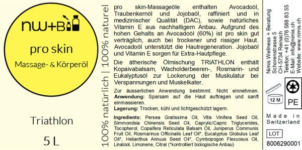 pro skin Massage- und Körperöl Triathlon EO MIX