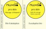 pro skin Massage- und Körperöl Eukalyptus EO BIO